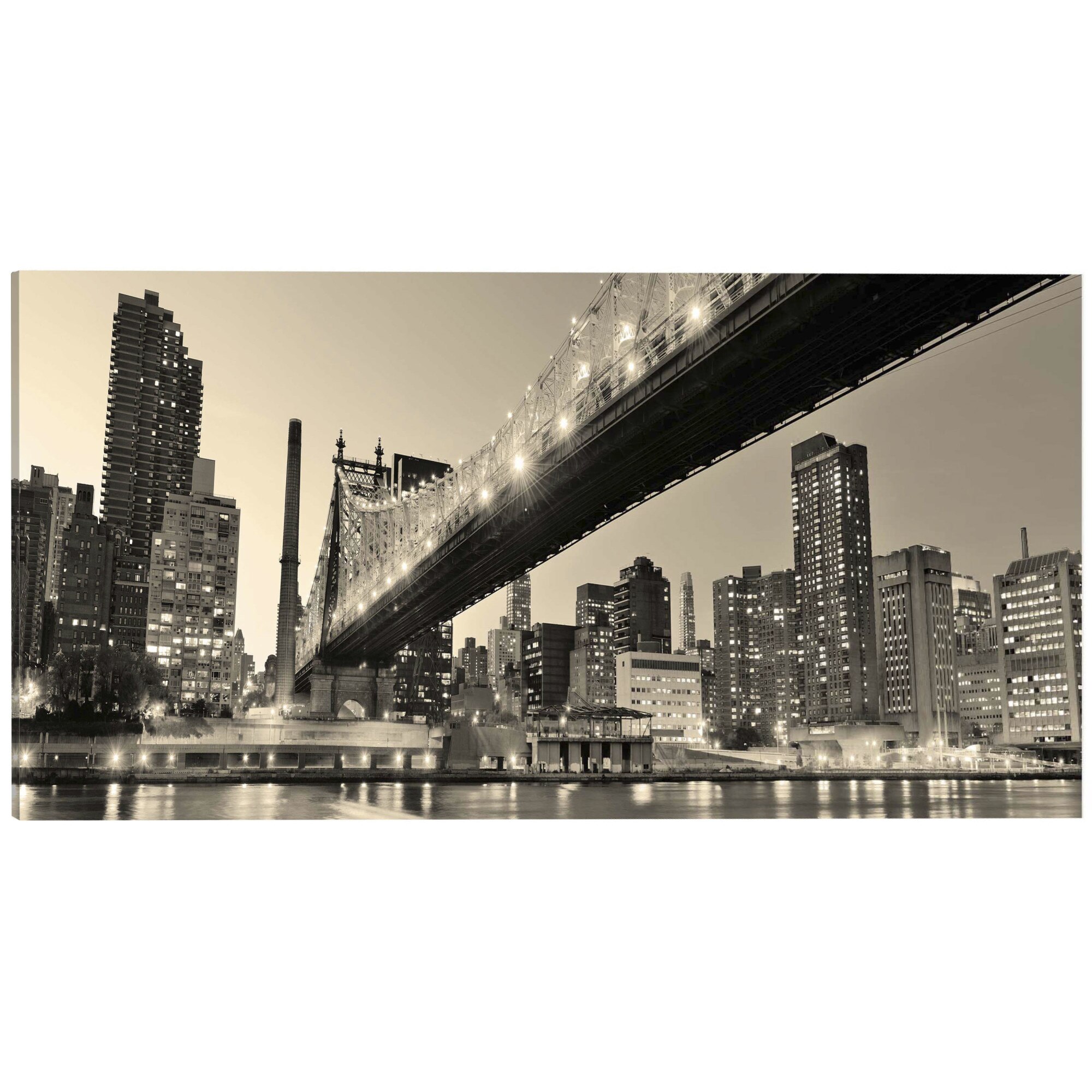 Tablou canvas - Povestiri de noapte din New York - 135 x 45 cm