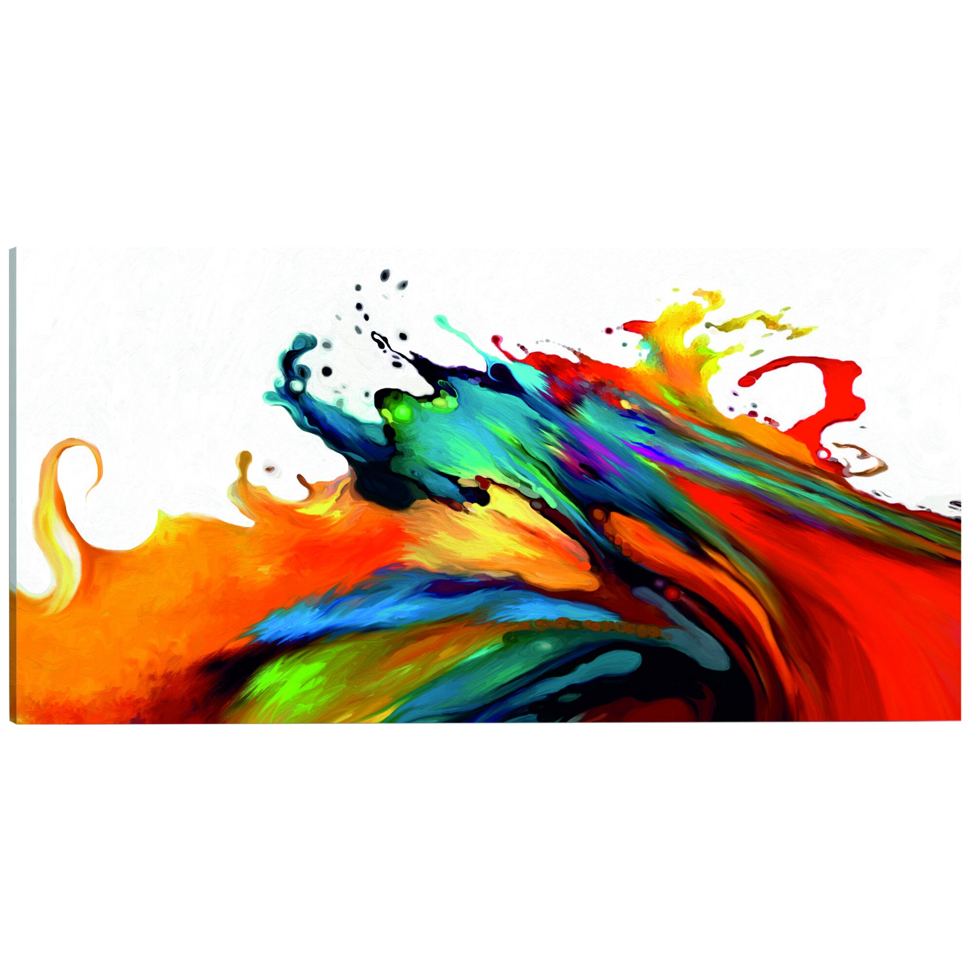 Tablou canvas - Furtuna colorata - 135 x 45 cm