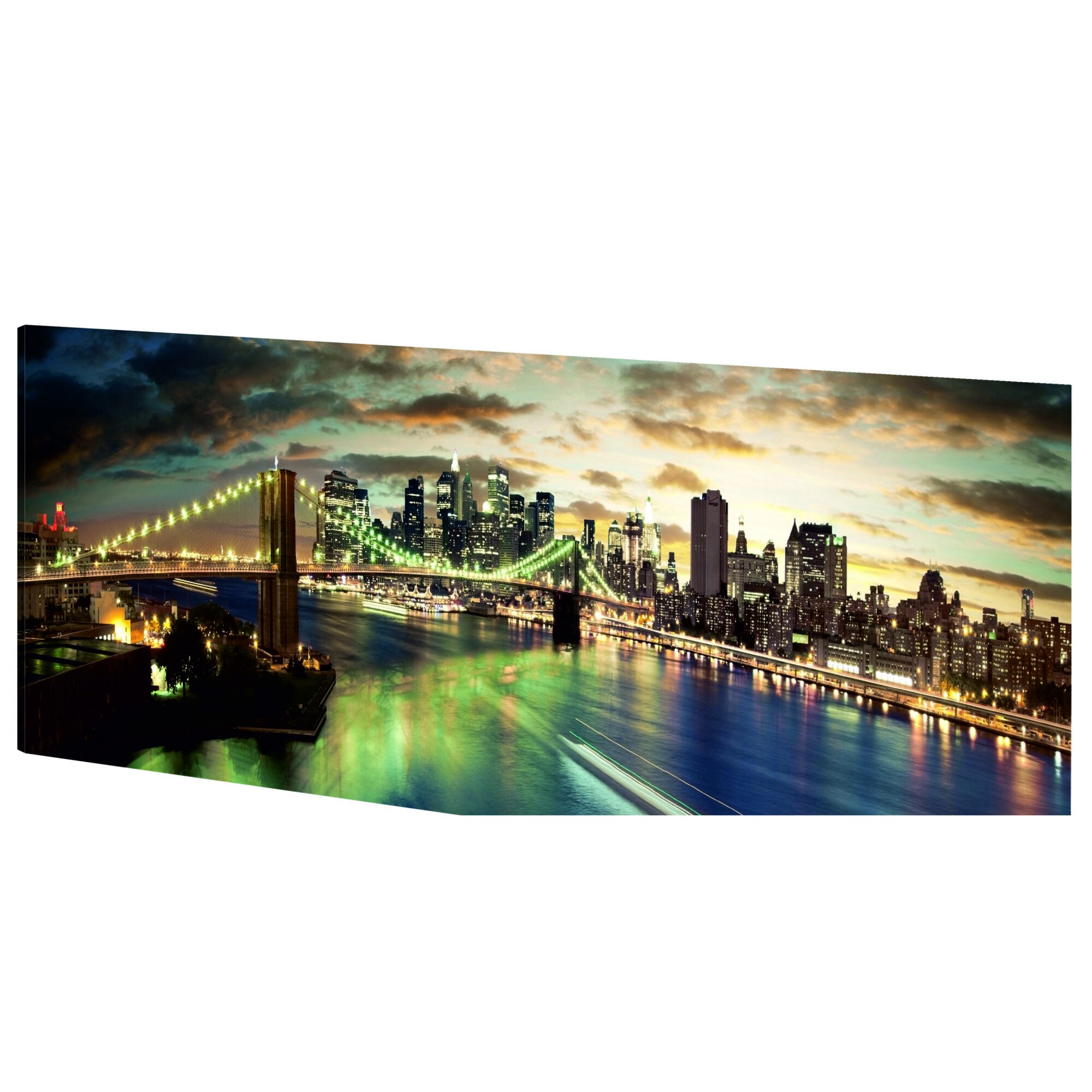 Tablou canvas - Raul de Est noaptea - 135 x 45 cm