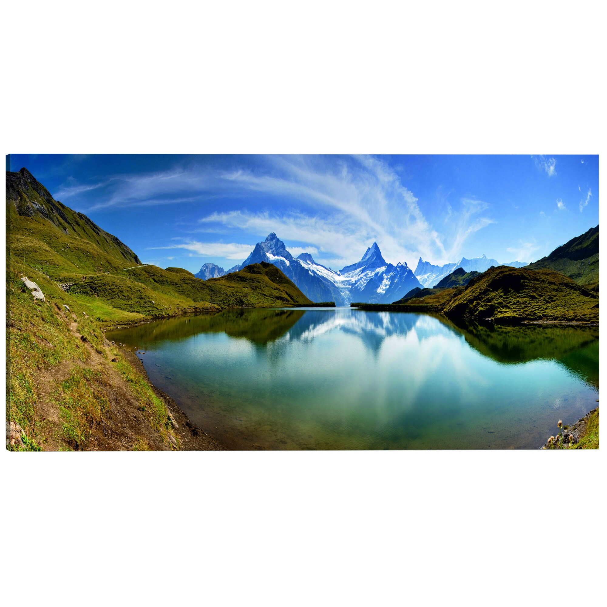 Tablou canvas - Lacul de munte - 135 x 45 cm