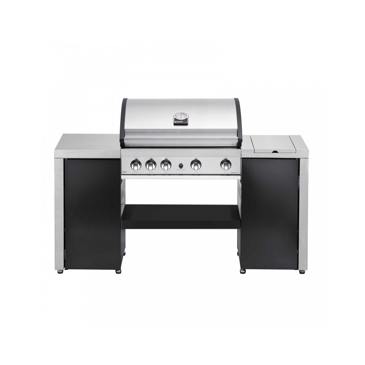 Gratar pe gaz Grand Hall Elite GT4S-S + Stand insula cu arzator lateral