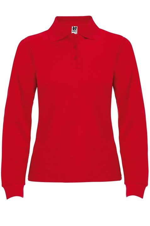 Bluza polo femei, bumbac 100%, Roly Estrella, rosu, 3XL
