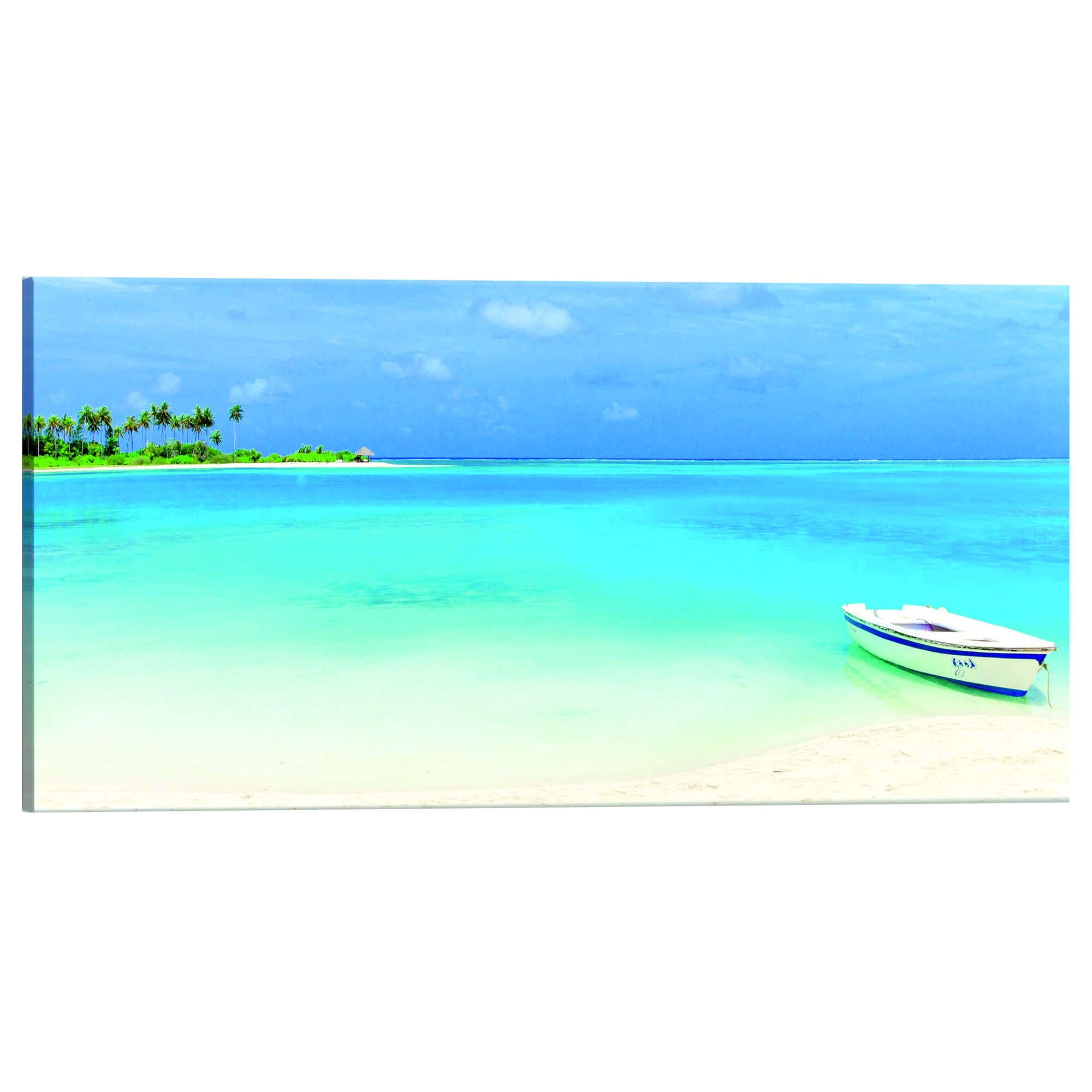 Tablou canvas - Paradisul Azur - 135 x 45 cm