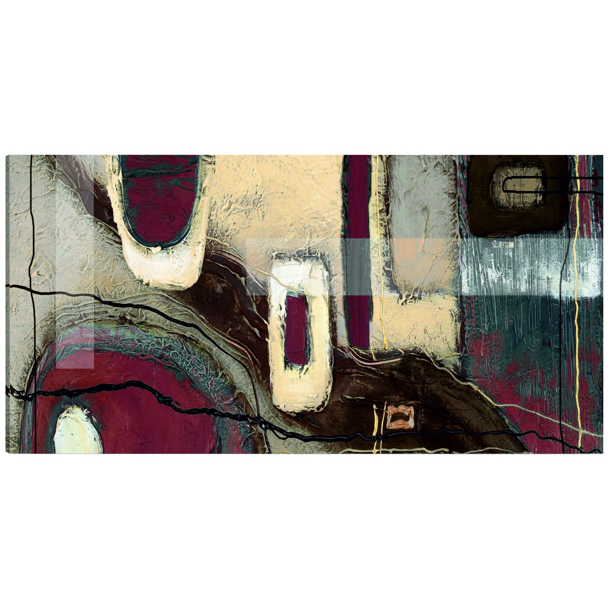 Tablou canvas - Dreptunghiuri fanteziste - 135 x 45 cm