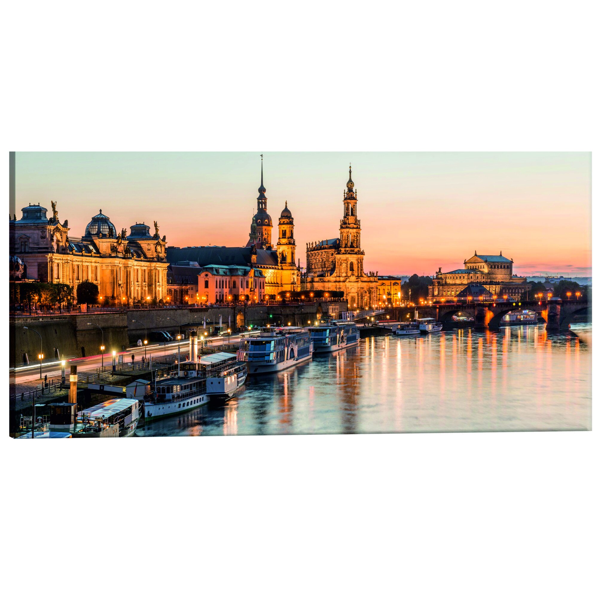 Tablou canvas - Frumoasa Dresda - 150 x 50 cm