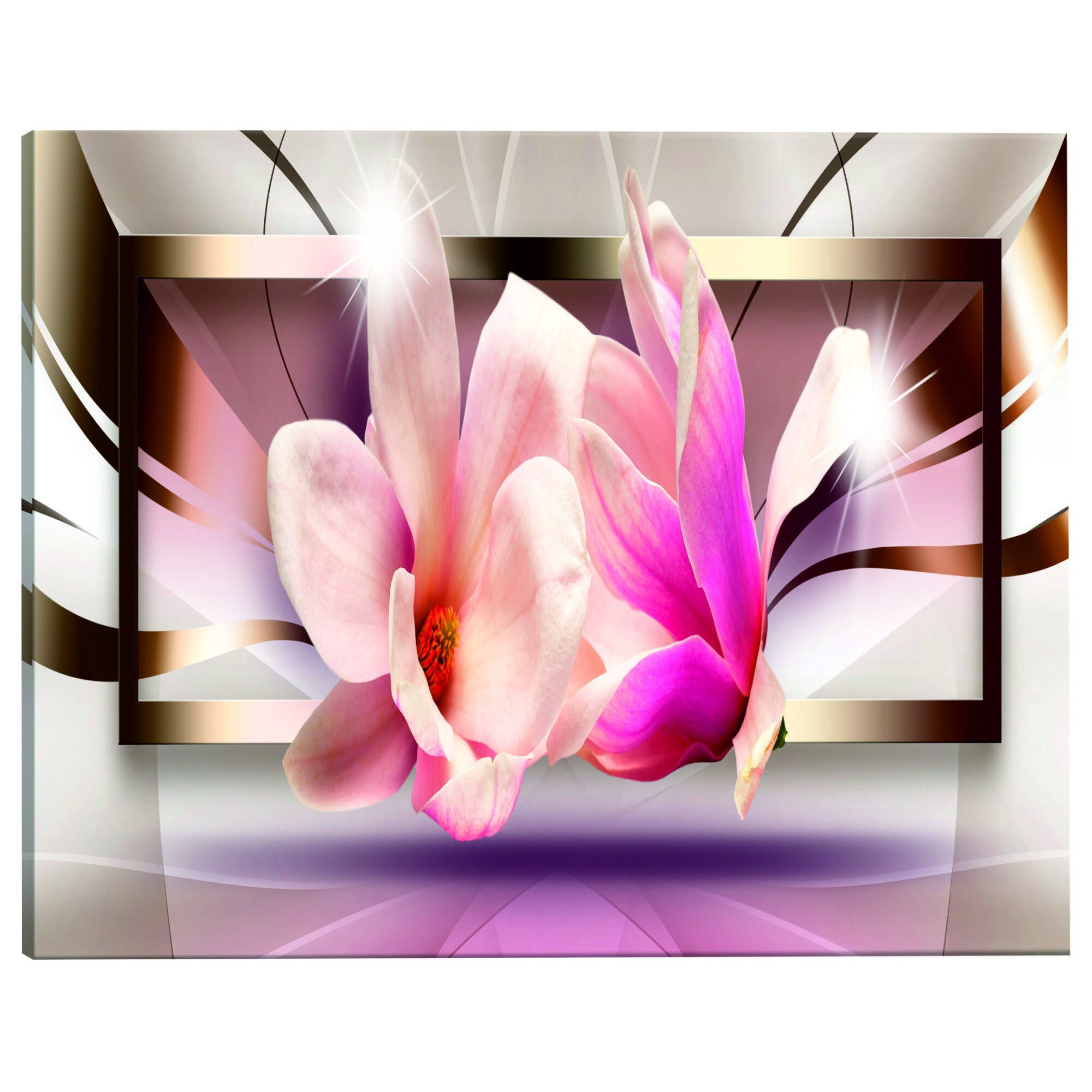 Tablou canvas - Flori In afara cadrului Ingust - 150 x 50 cm