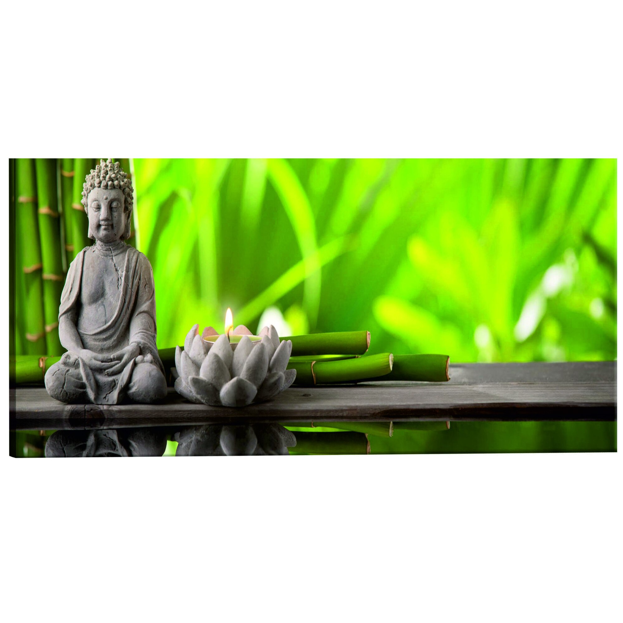 Tablou canvas - Buddha Meditatie - 135 x 45 cm
