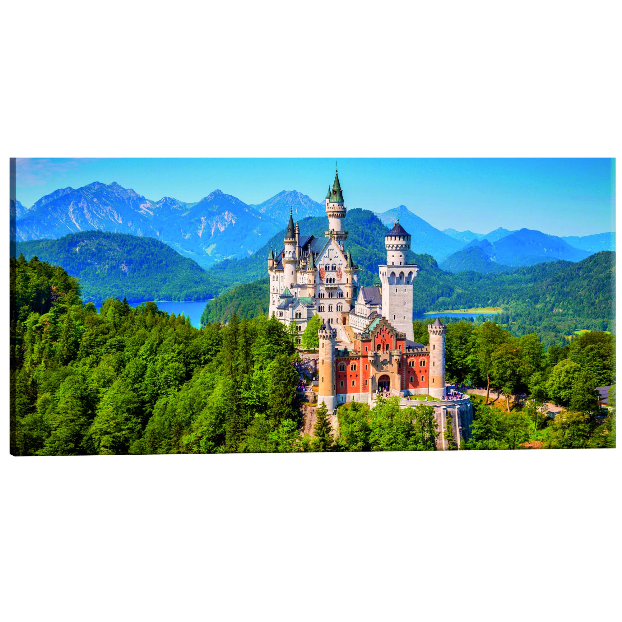 Tablou canvas - Locuri magice Castelul Neuschwanstein - 150 x 50 cm
