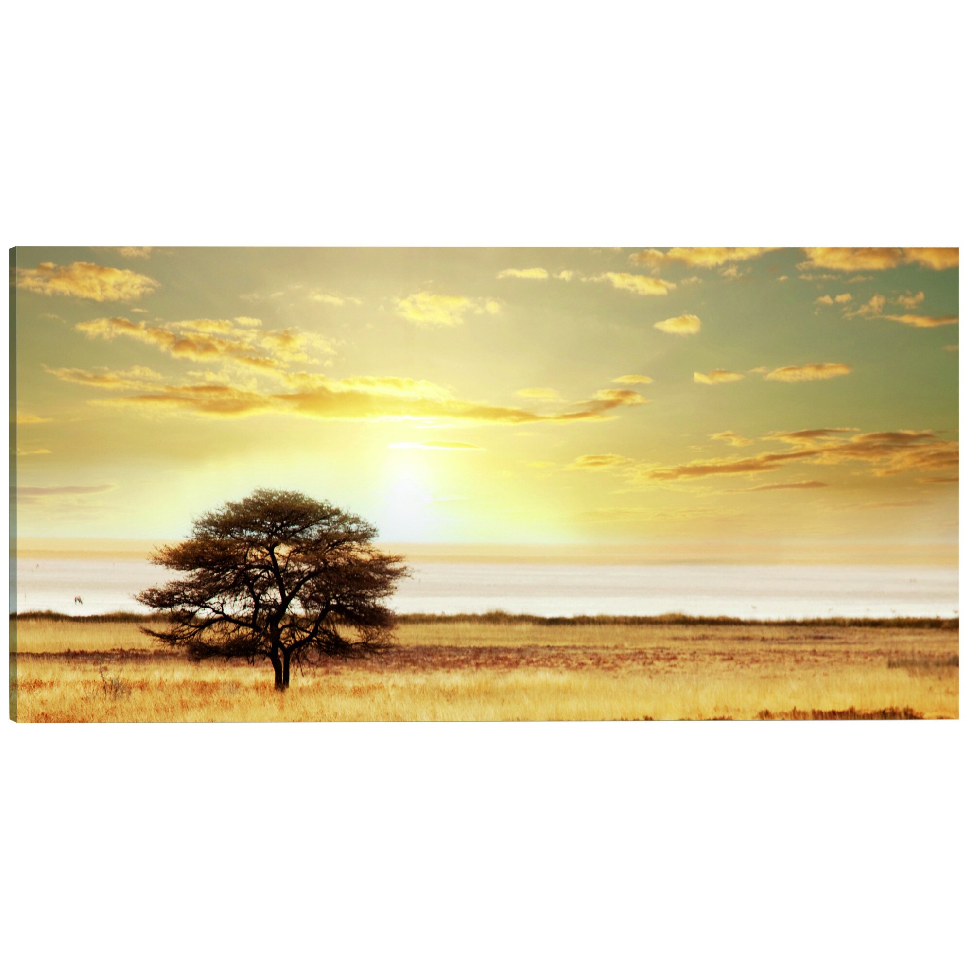 Tablou canvas - Copacul singuratic de la savana - 135 x 45 cm