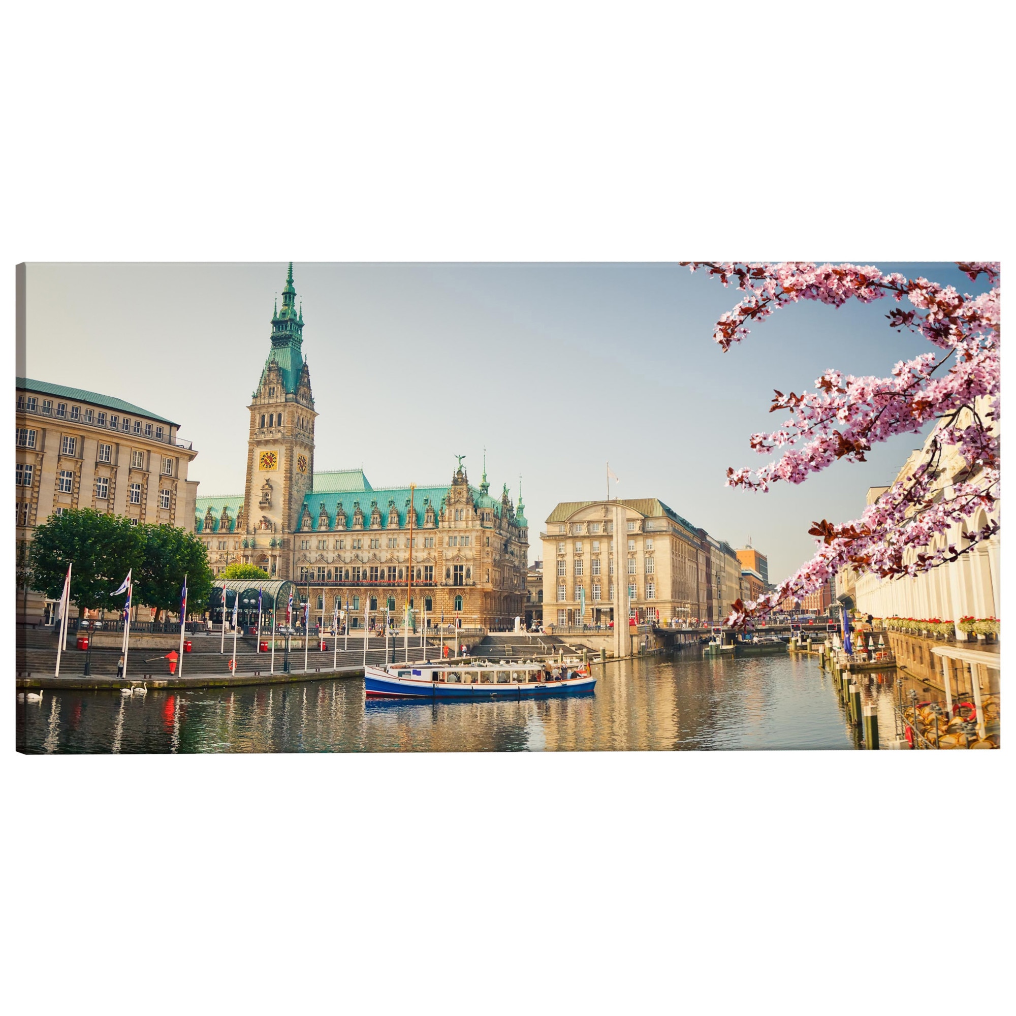 Tablou canvas - Primaria din Hamburg - 150 x 50 cm