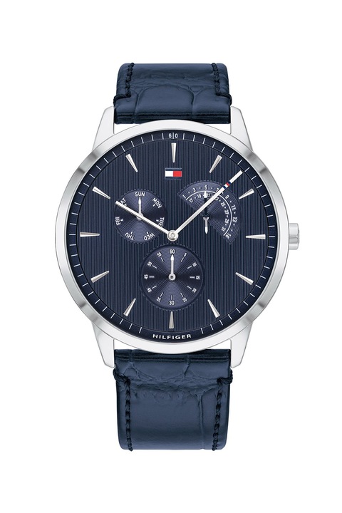 Tommy Hilfiger, Ceas cu o curea de piele, Bleumarin