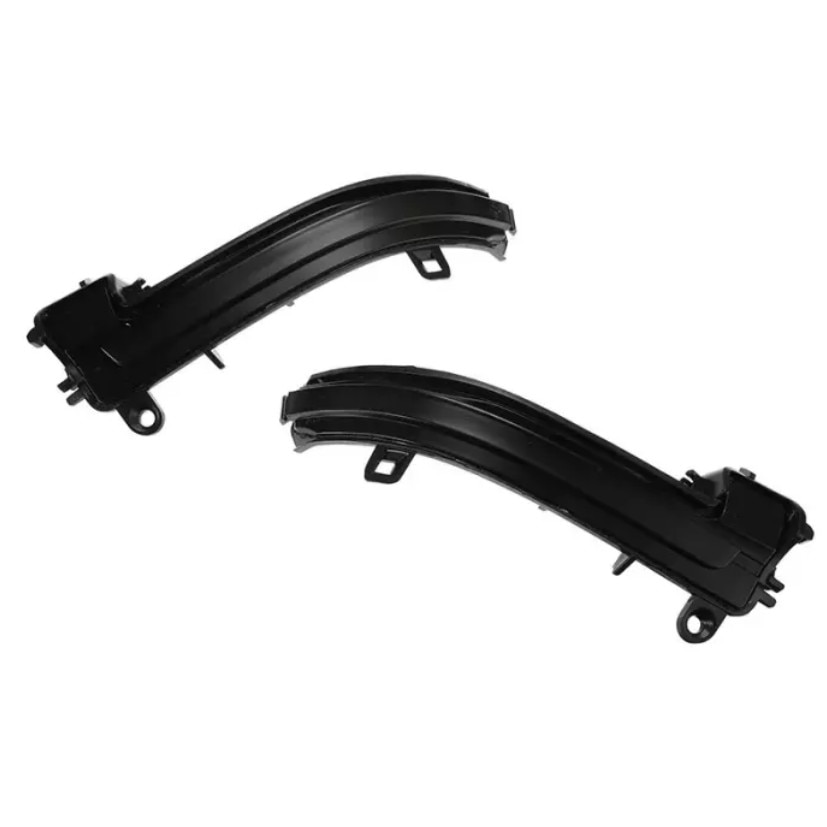 Set 2 semnalizari secventiale oglinzi LED, compatibil BMW Seria 3 F30, conectare plug & play, Finisaj fumuriu.