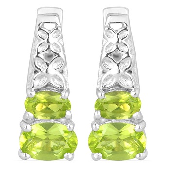 Cercei argint Raquel, 925, cu peridot - EVA0017 - BeSpecial Cercei argint Raquel, 925, cu peridot - EVA0017 - BeSpecial