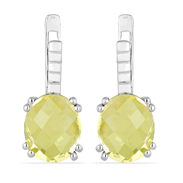 Cercei argint Princess, 925, cu topaz galben - EVA0003 - BeSpecial