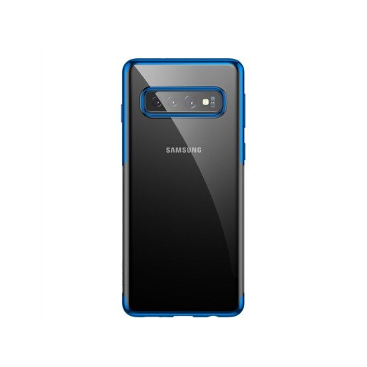 Husa Samsung S10, albastru si transparent, originala Baseus seria Shining, tpu, super protectiva