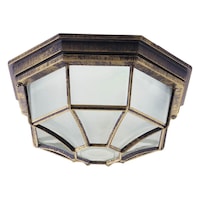 Aplica de exterior BERLIN, 1 x E27, IP44, design clasic, finisaj auriu antichizat