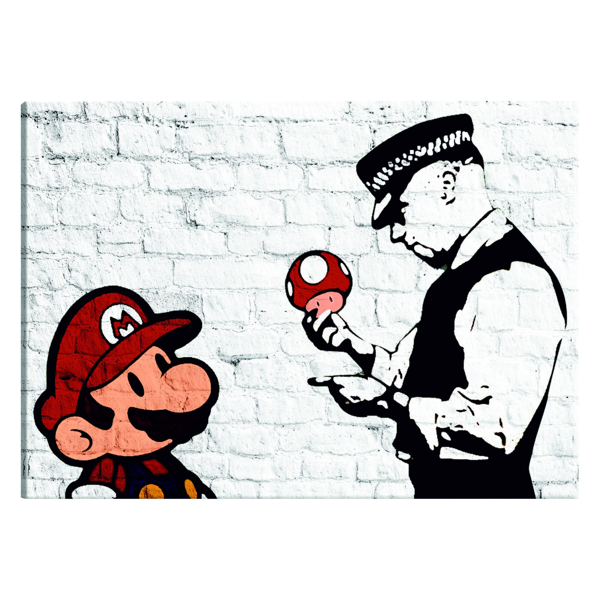 Tablou canvas - Banksy pe Brick - 120 x 80 cm