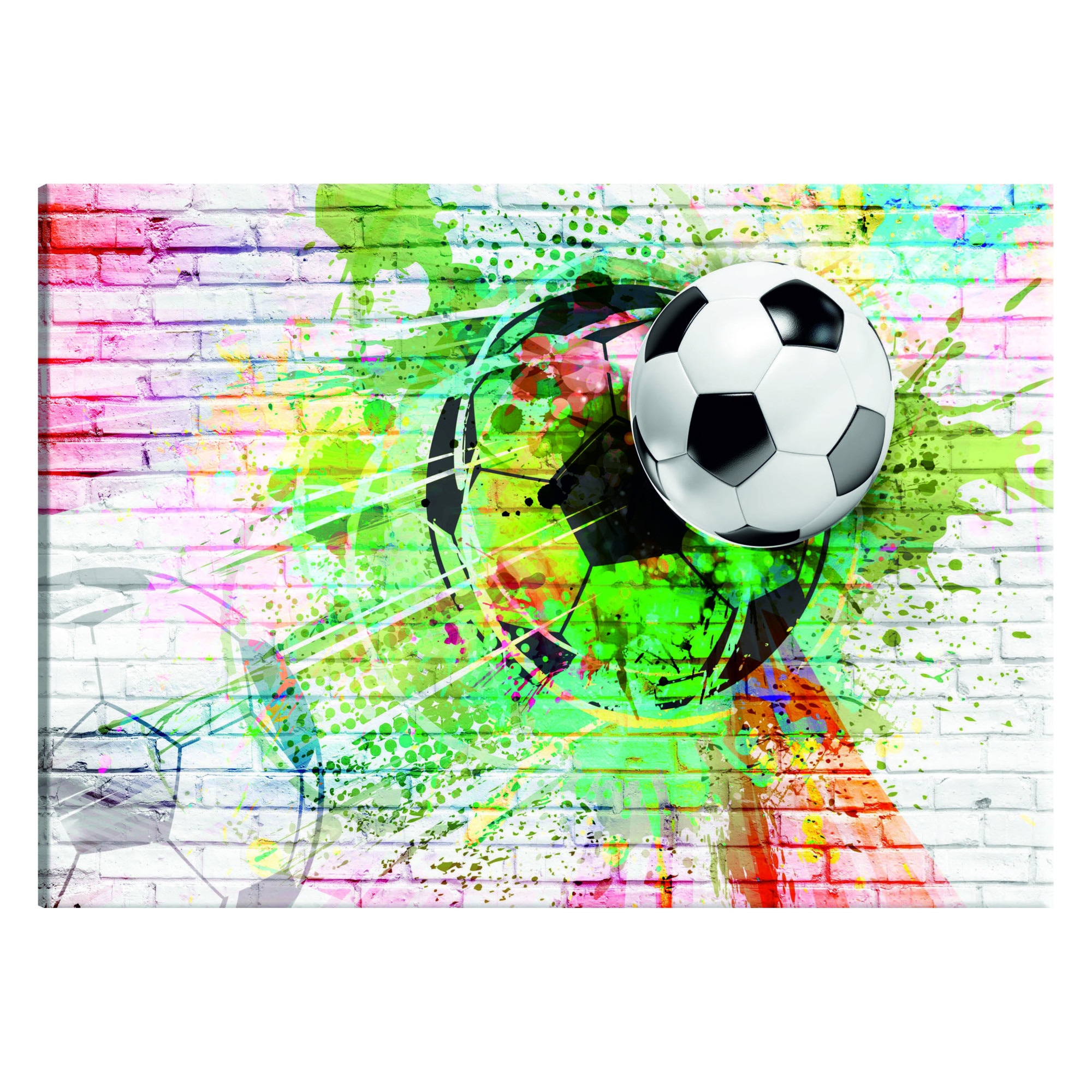 Tablou canvas - Fotbal sport colorat - 90 x 60 cm