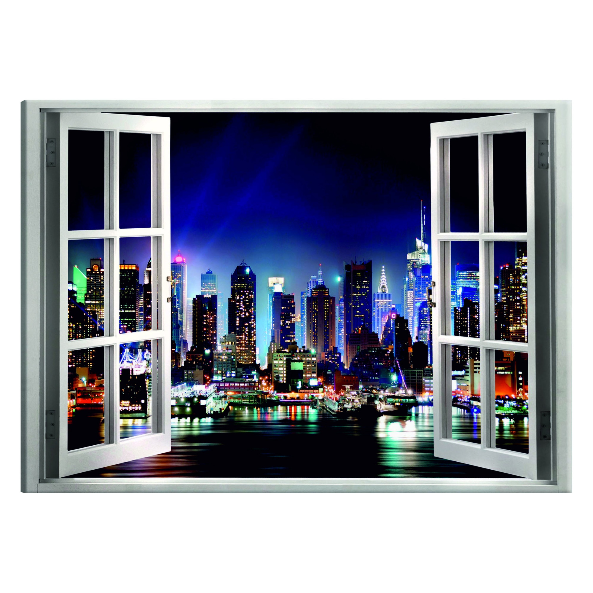 Tablou canvas - Fereastra vedere la New York - 90 x 60 cm