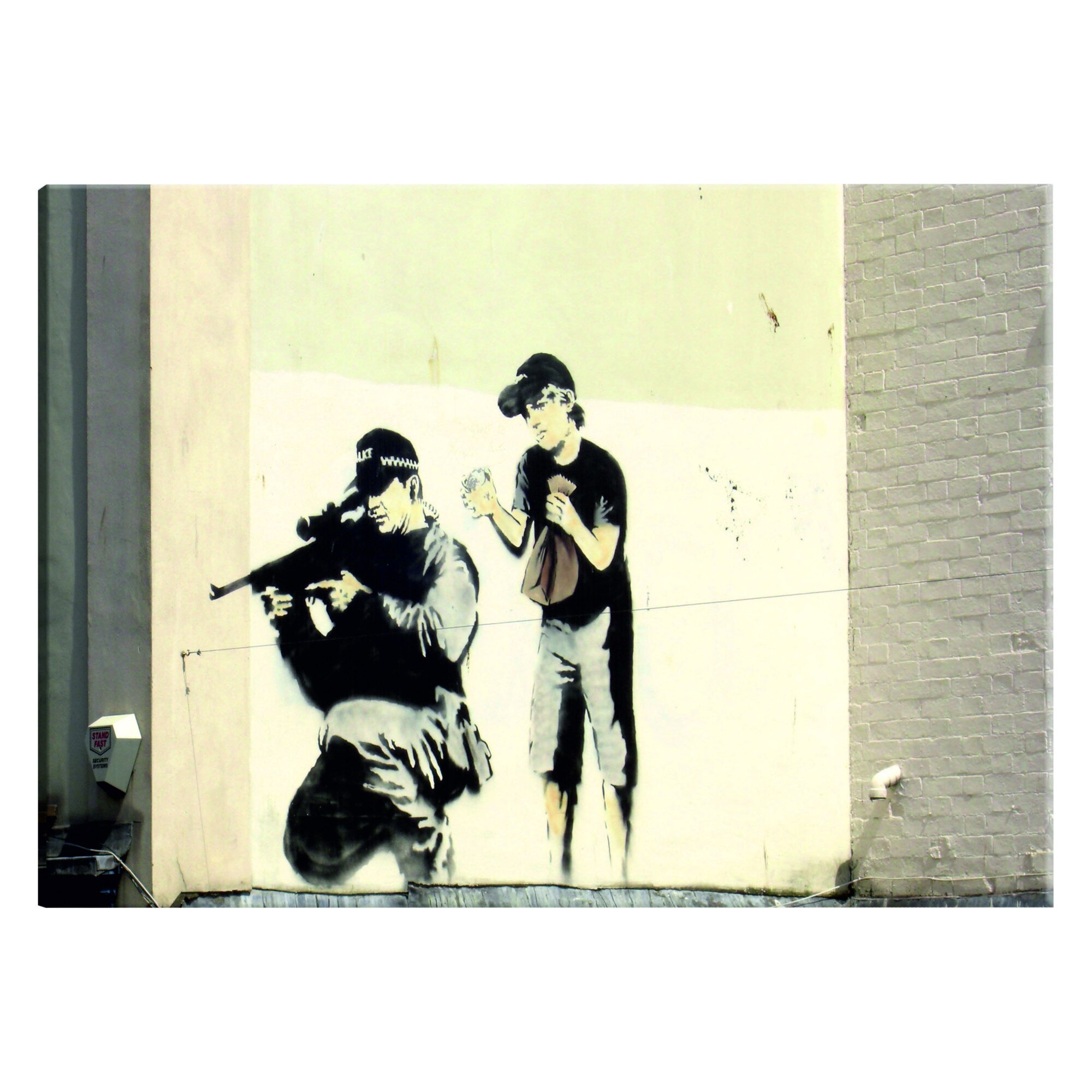 Tablou canvas - Lunetist Si Copil de Banksy - 120 x 80 cm