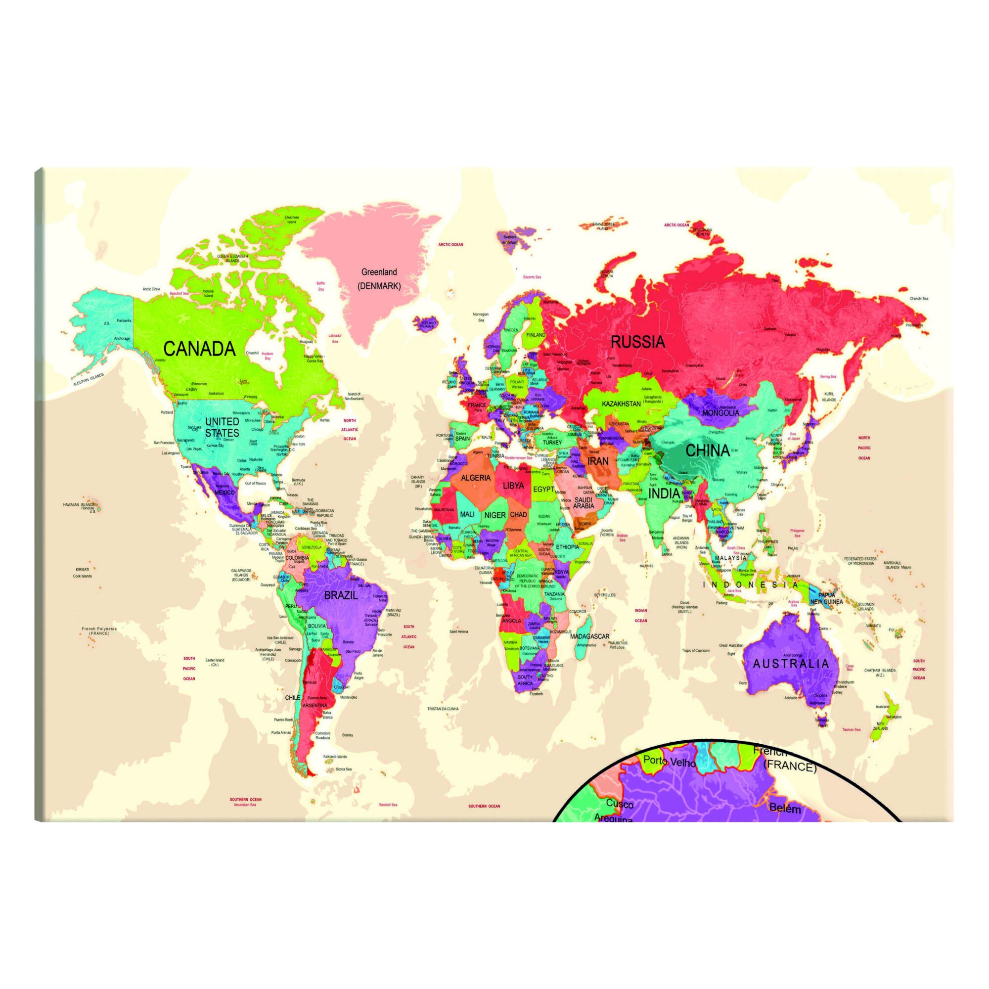 Tablou canvas - Pamant colorat - 120 x 80 cm