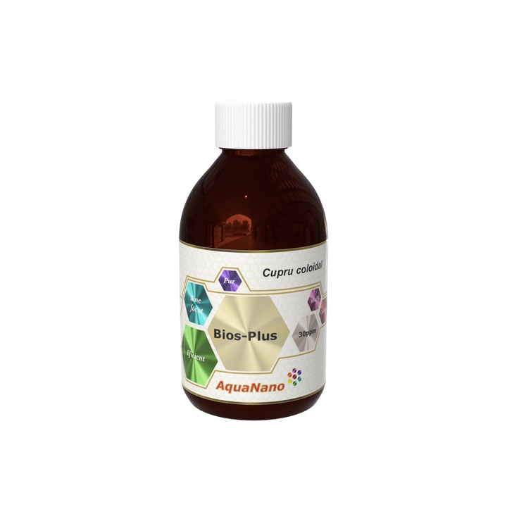 Kolloid réz szájvíz, AquaNano Bios-Plus, 30ppm, 200ml