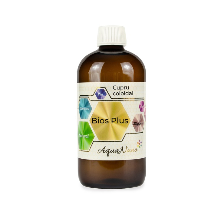Cupru coloidal AquaNano Bios Plus 30ppm 480 ml