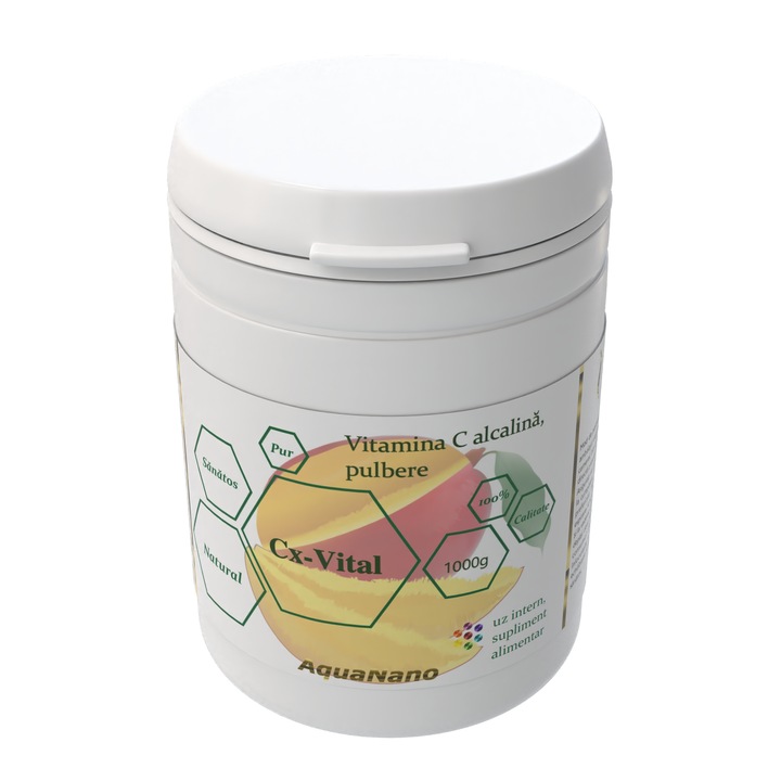 Vitamina C alcalina pulbere, AquaNano Cx-Vital,1000g