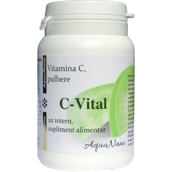 Vitamina C pulbere, AquaNano C-Vital, 250g