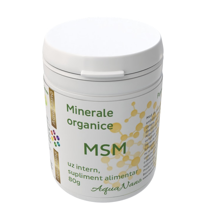 Sulf organic (metilsulfonilmetan), AquaNano MSM, 80g