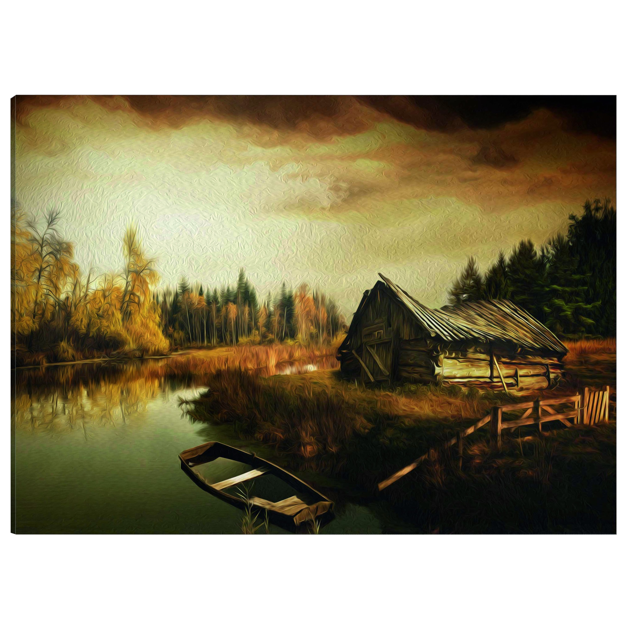 Tablou canvas - Sat idilic - 120 x 80 cm