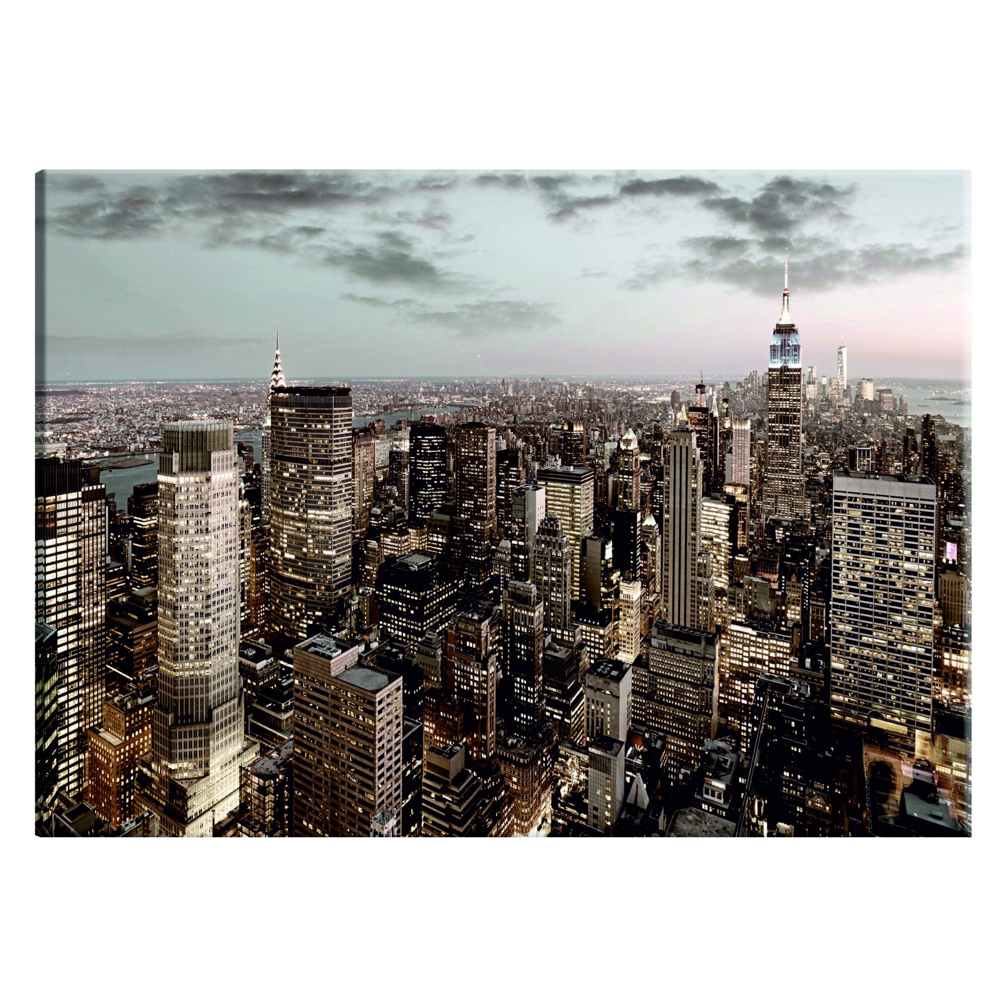 Tablou canvas - New York In zori - 120 x 80 cm