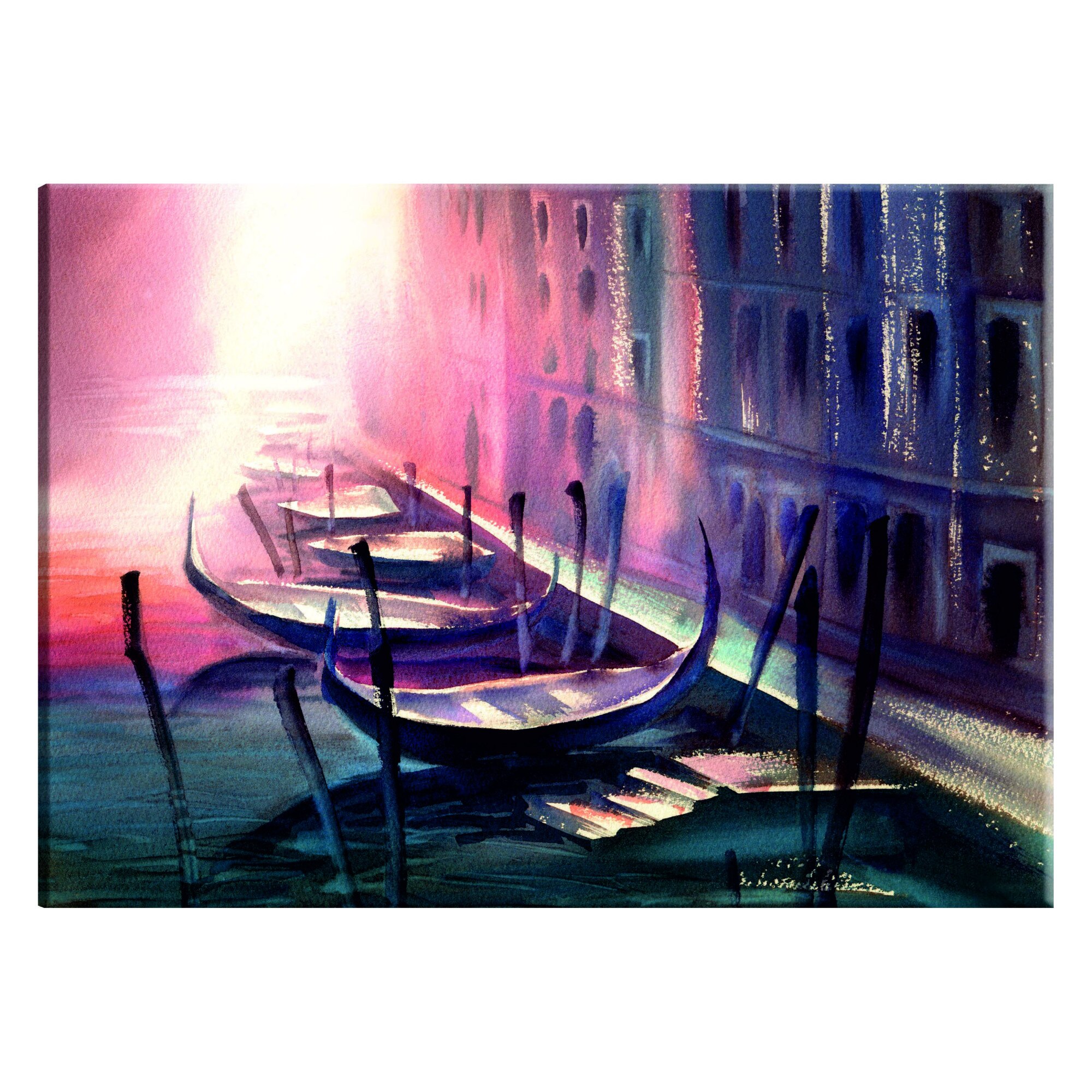 Tablou canvas - Dimineata devreme la Venetia - 120 x 80 cm