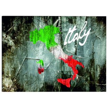 Tablou canvas - Harta artistica a Italiei - 120 x 80 cm Tablou canvas - Harta artistica a Italiei - 120 x 80 cm