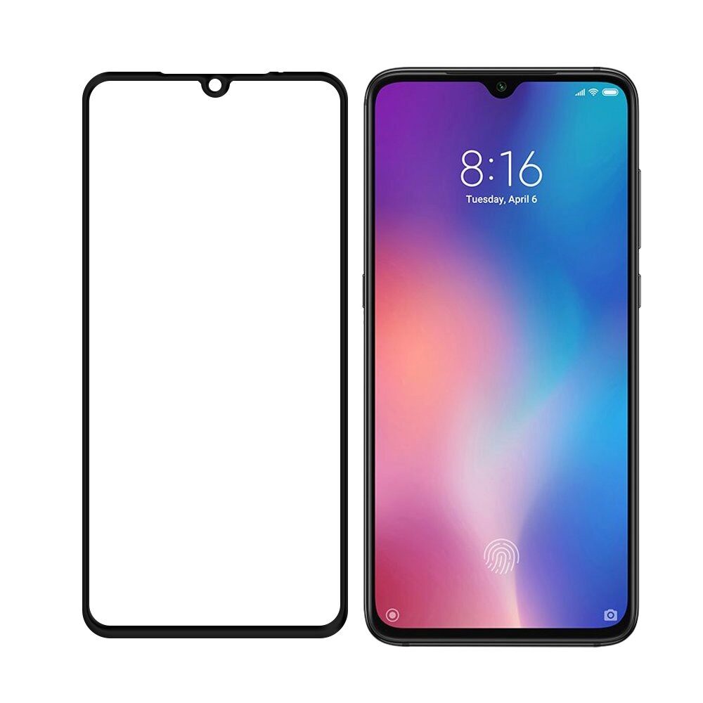 Folie Sticla Wozinsky Super Tough pentru Xiaomi Mi 9, Full Screen, Full Glue, Negru