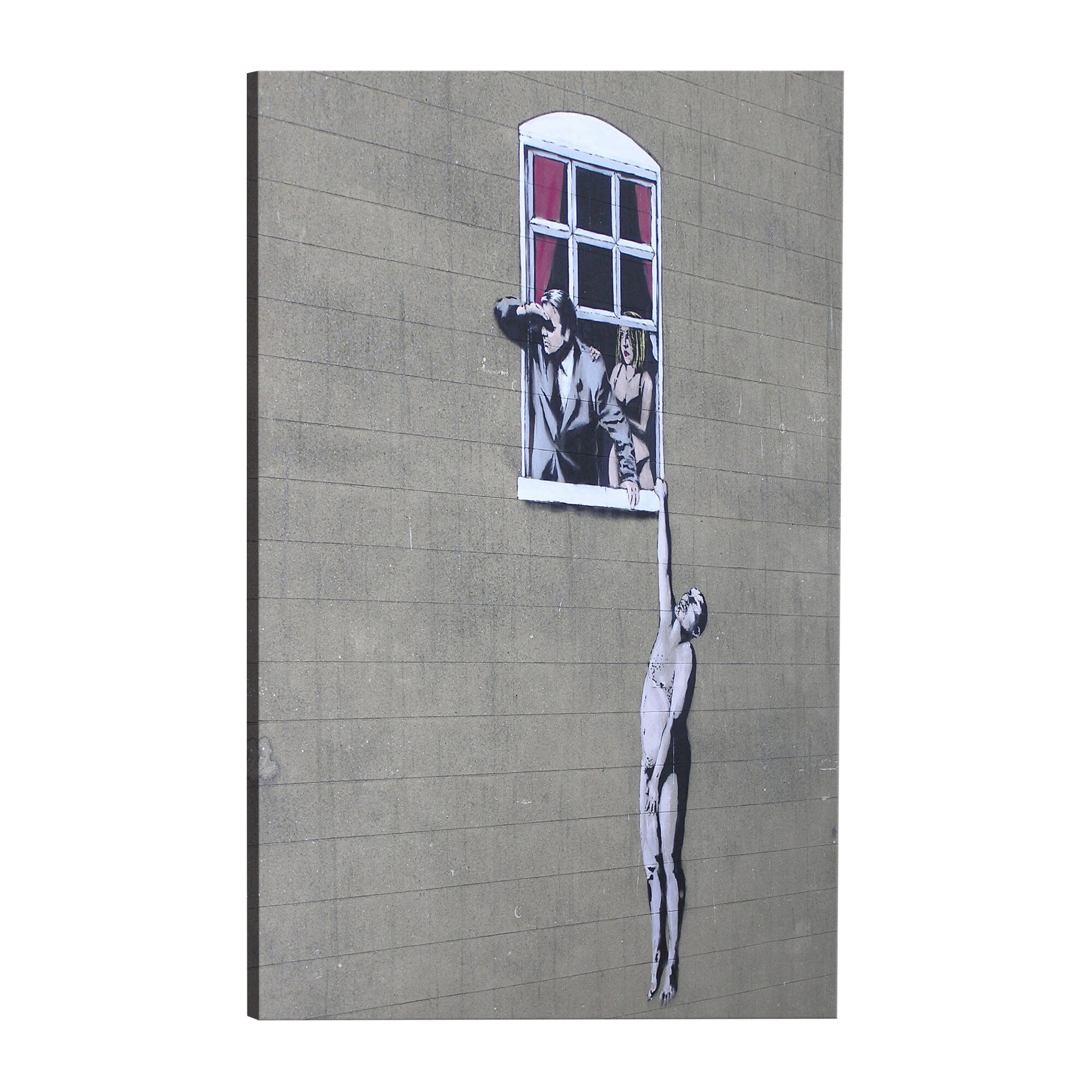 Tablou canvas - Bine iubit de Banksy - 40 x 60 cm