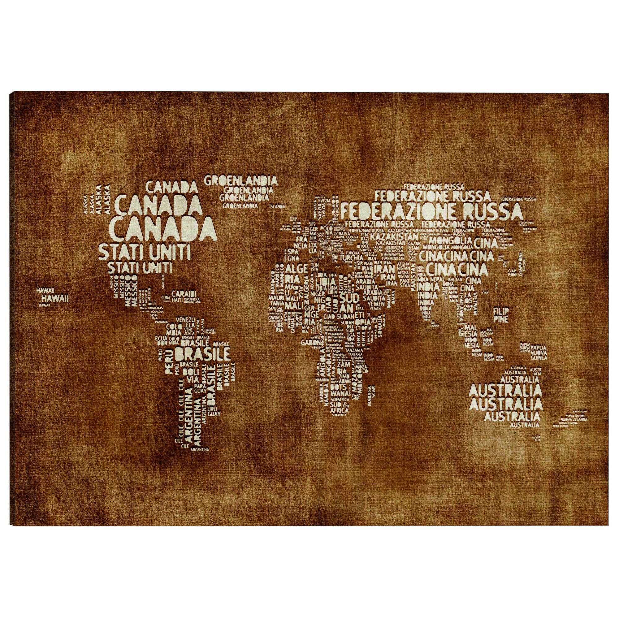 Tablou canvas - Harta pierduta - 120 x 80 cm