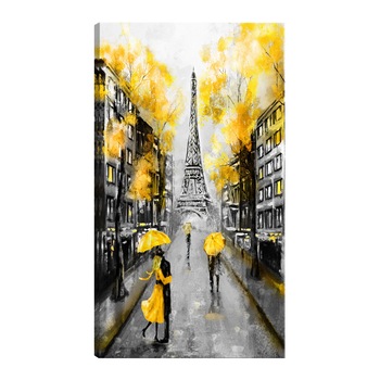 Tablou canvas - Toamna la Paris vertical - 60 x 90 cm