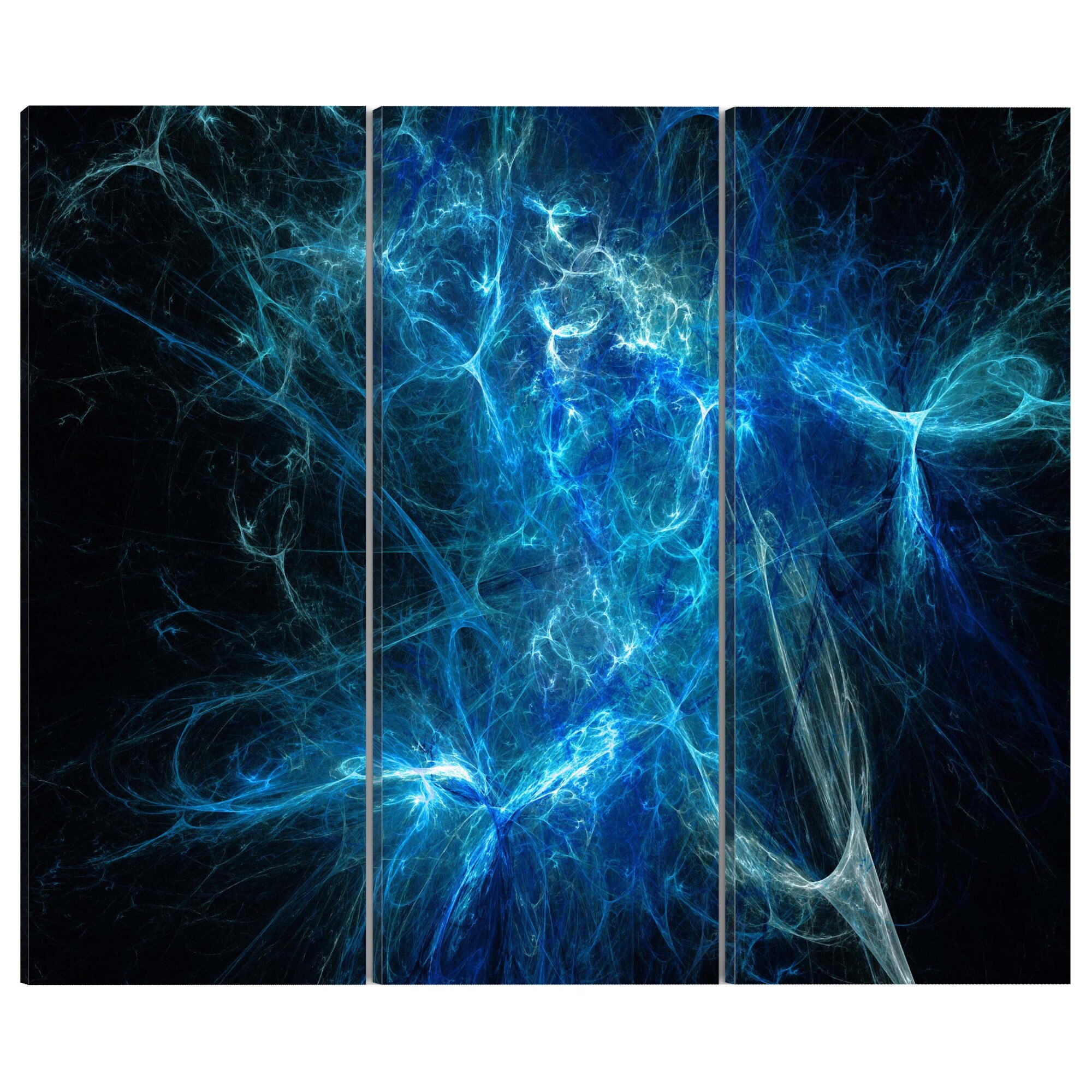 Tablou canvas 3 piese - O furtuna electrica - 90 x 60 cm