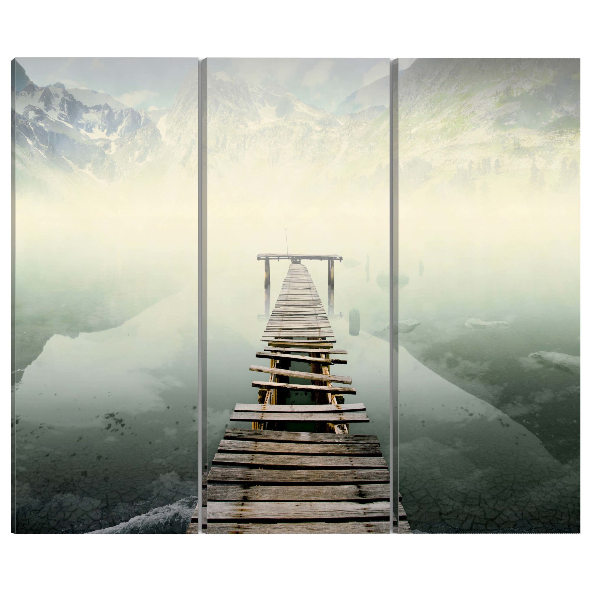 Tablou canvas 3 piese - Tripticul fara retur - 90 x 60 cm