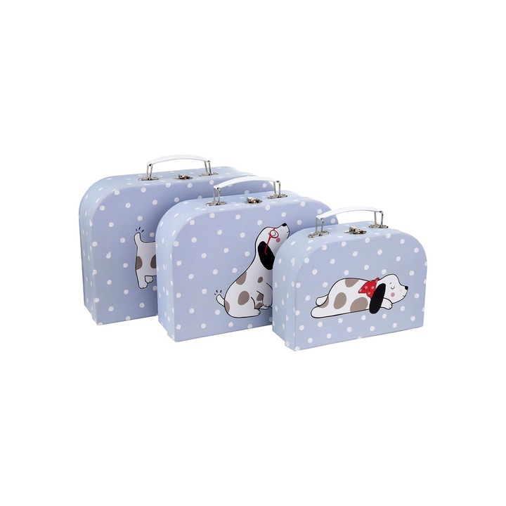 Set 3 valize pentru depozitare Barney the Dog