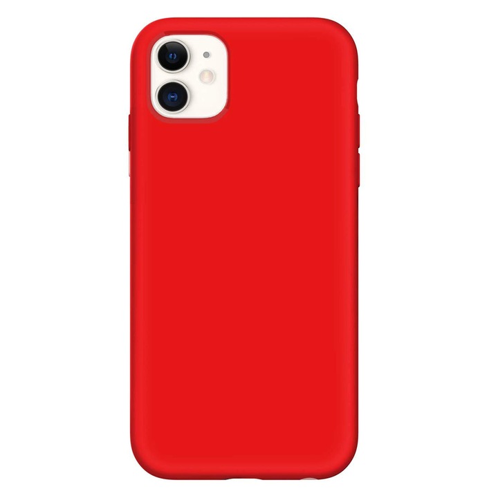 Husa pentru iPhone 11 Rosu, Liquid Silicone iPhone XI marime de 6.1 inch