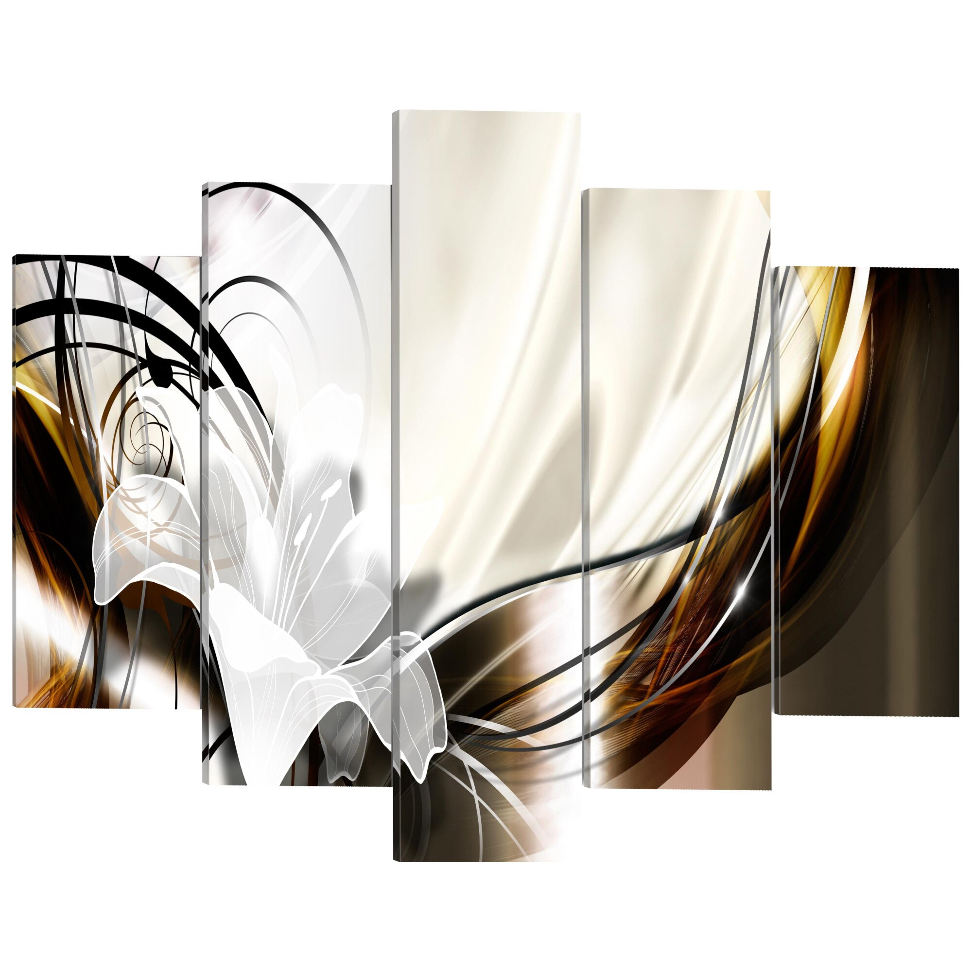 Tablou canvas 5 piese - Zana de toamna - 100 x 50 cm