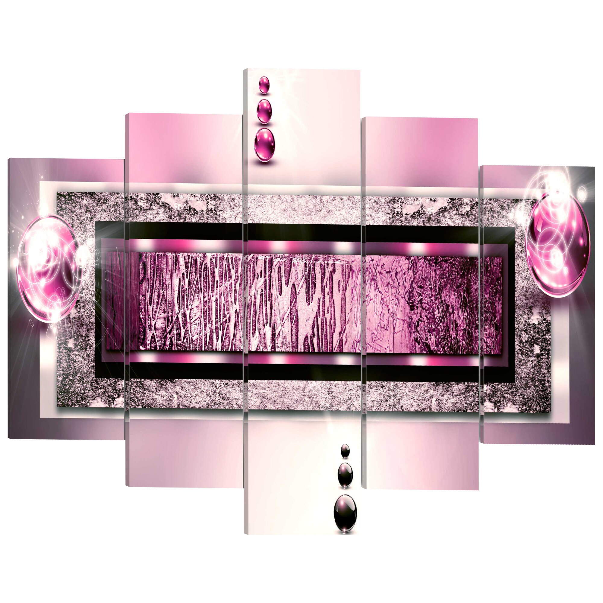 Tablou canvas 5 piese - Visul Cyclamen - 200 x 100 cm