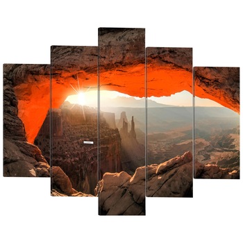 Tablou canvas 5 piese - Arcul Mesa, Parcul National Canyonlands, SUA - 100 x 50 cm Tablou canvas 5 piese - Arcul Mesa, Parcul National Canyonlands, SUA - 100 x 50 cm