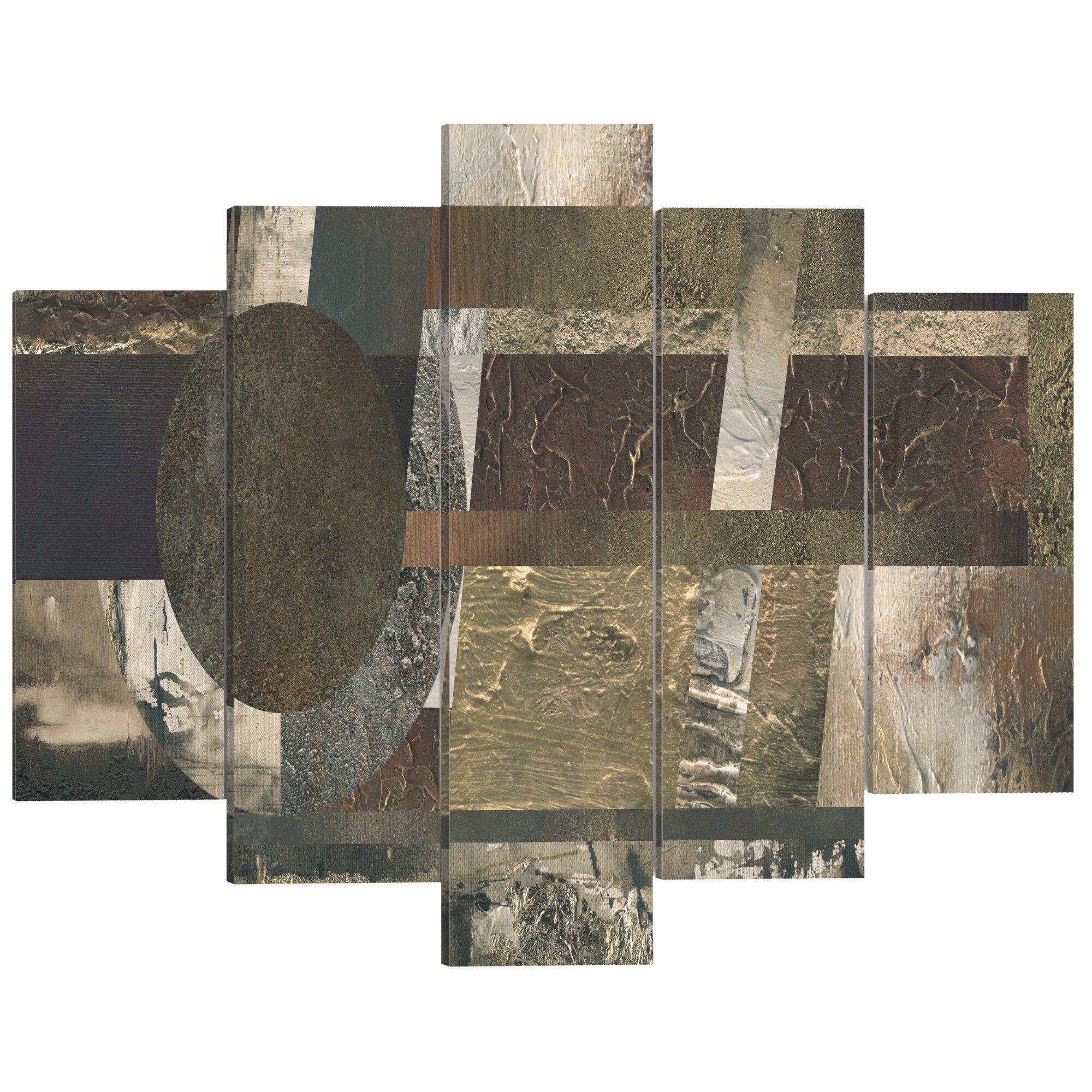 Tablou canvas 5 piese - Comorile lui Marte - 100 x 50 cm