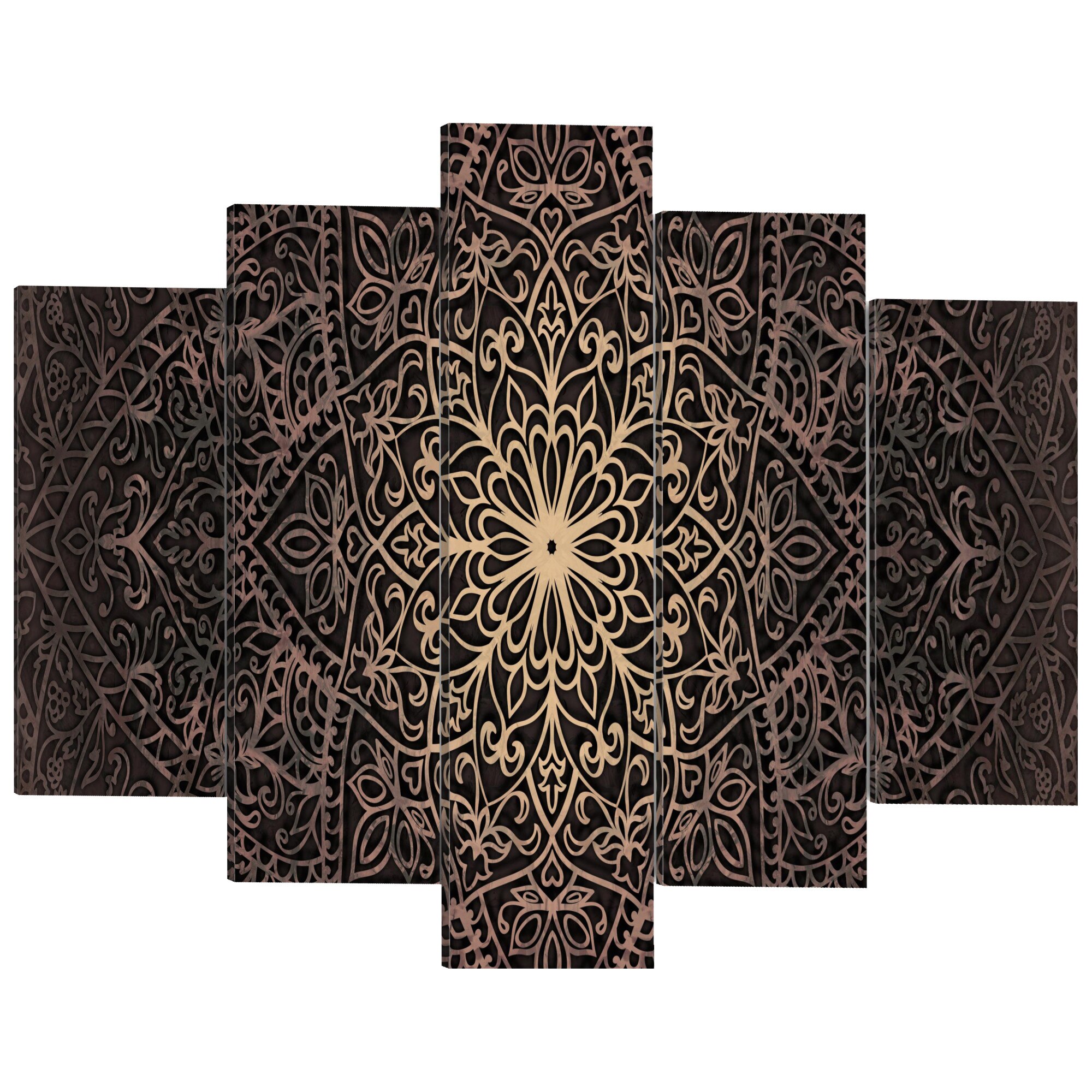 Tablou canvas 5 piese - Arta orientala - 100 x 50 cm