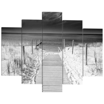 Tablou canvas 5 piese - Amintire din mare - 100 x 50 cm Tablou canvas 5 piese - Amintire din mare - 100 x 50 cm