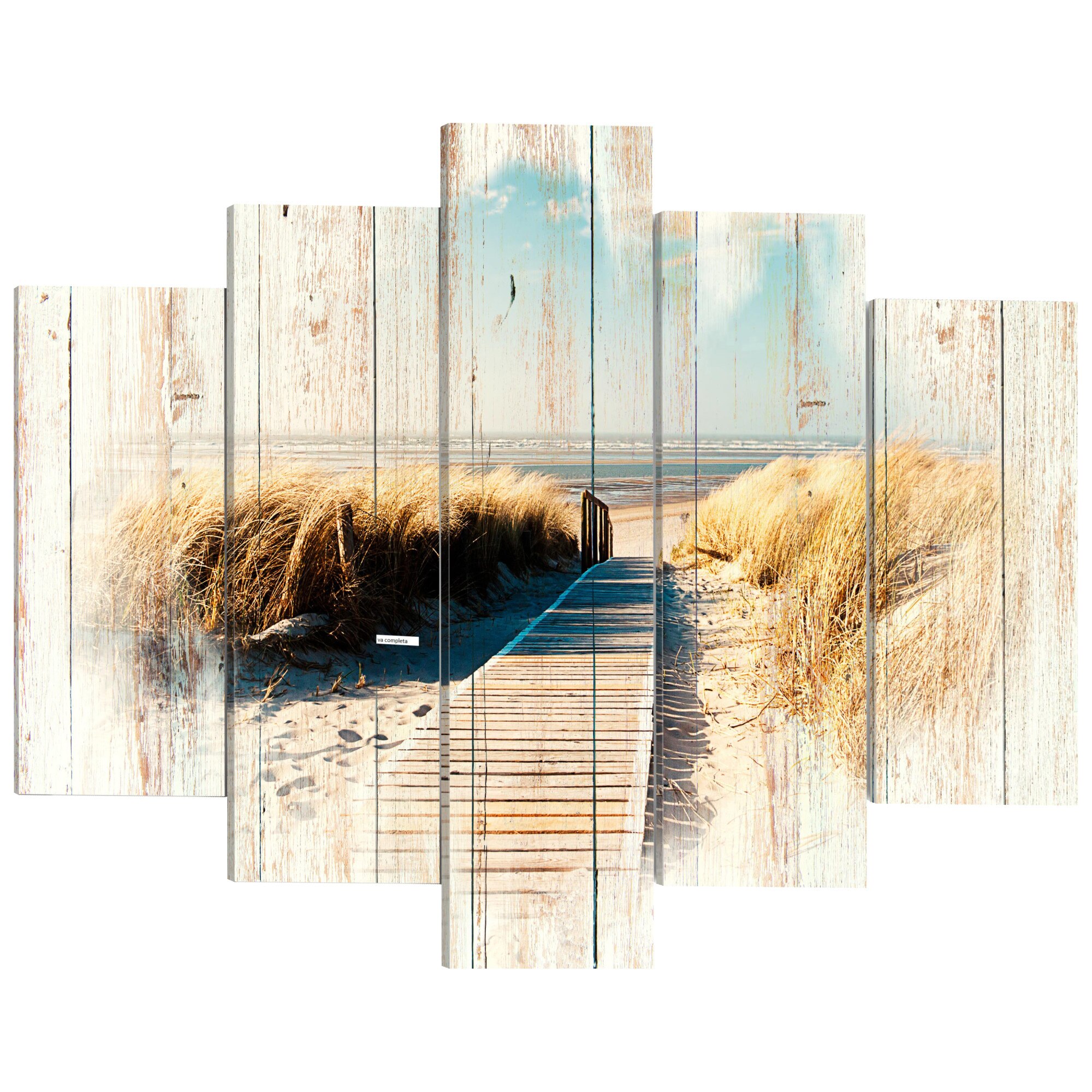 Tablou canvas 5 piese - Amintiri de vara dulce - 200 x 100 cm