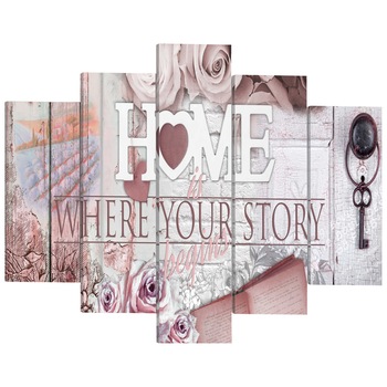 Tablou canvas 5 piese - Aventura de vara - 200 x 100 cm Tablou canvas 5 piese - Aventura de vara - 200 x 100 cm